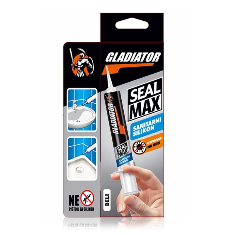 750874_gladiator-seal-max-sanitarni-beli-800x800.jpg SEAL MAX Sanitarni silikon PROVIDNI 60g - Slika 1
