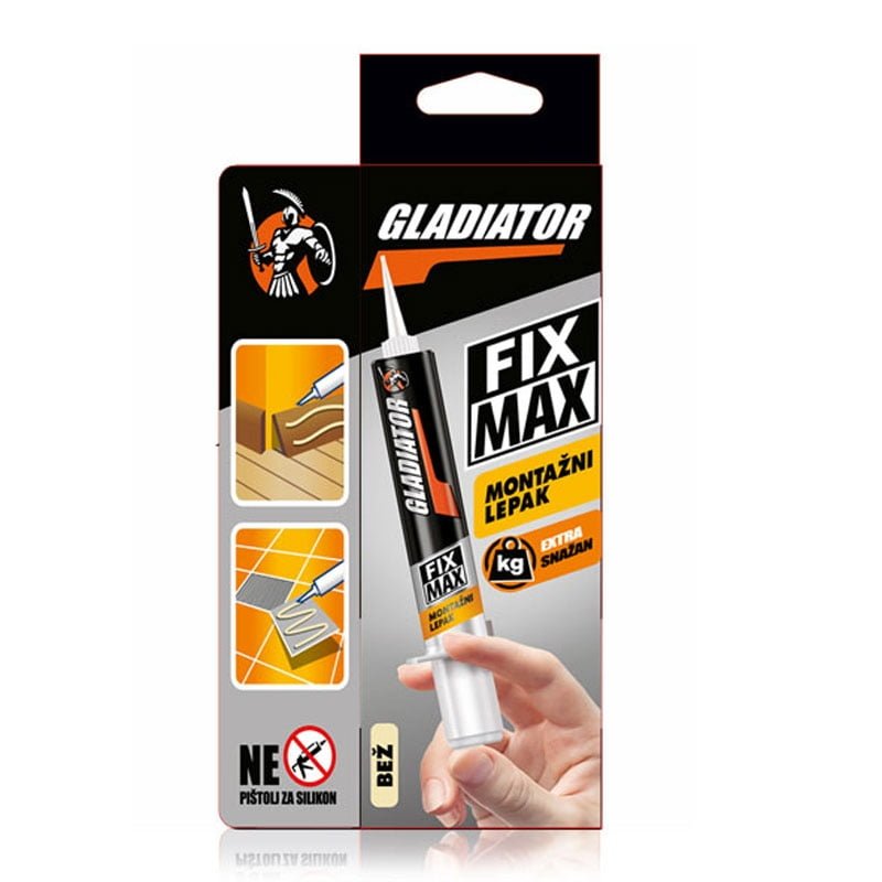 750911_gladiator-fix-max-montazni-lepak-80-x-800-.jpg FIX MAX Montažni lepak BEŽ 100g - Slika 1