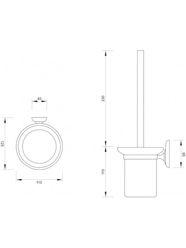 Držač za WC četku 80650 Minotti - Slika 2
