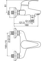 Baterija za kadu standard 6881D 1