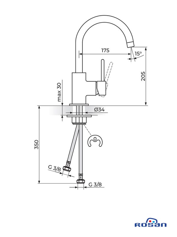 Baterija za sudoperu JZ38101 Zerro Rosan 1