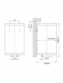 Bojler TALAS E50 litara vertikalni-2