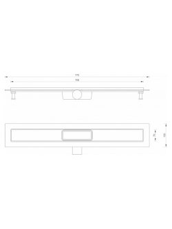 Tuš kanalica MesaTeknik 70cm Line 1