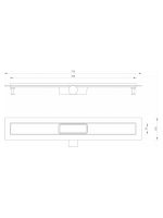 Tuš kanalica MesaTeknik 70cm Quadro 1