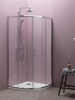 Tuš kabina Kolpa-san Eco-Quat R90x185cm Silver