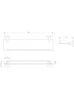 Stakleni etažer C-12-04 Toro Concept - Slika 2