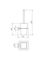 WC četka Quadro JQ908 Rosan - Slika 2