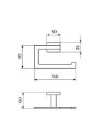 Držač toalet papira Quadro JQ909 Rosan - Slika 2