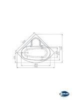 Zomar kada Nila Ugradna 120x120cm-2