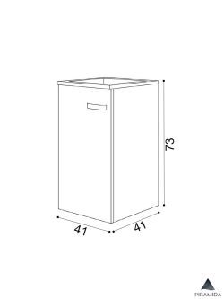 Lavabo sa ormarićem euridika 40cm piramida-2