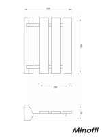 Sedište belo za tuš kabinu Minotti-2