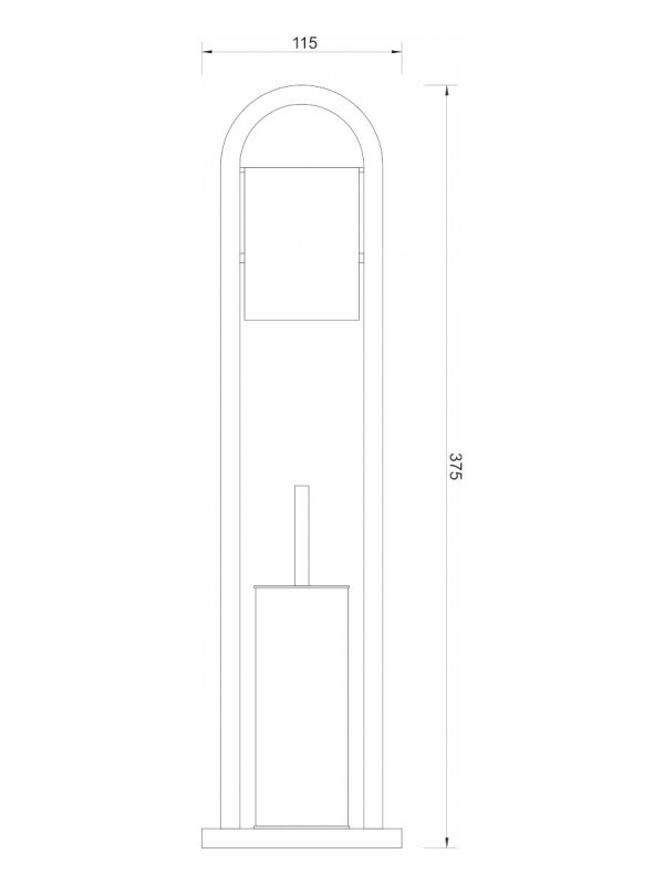 WC četka set TU-01 Minotti - Slika 2