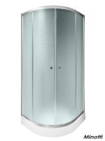 Tuš kabina R80x185cm Minotti mat staklo
