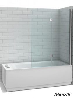 Preklopni paravan za kadu 115x150cm Minotti