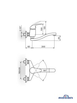 Rosan baterija King zidna-J321S20-2