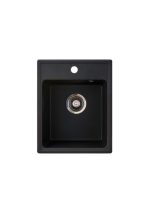Metalac granitna usadna sudopera xQuadro crna