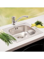 Metalac inox usadna sudopera Quadro ø60 46,5x43,5cm - Slika 2