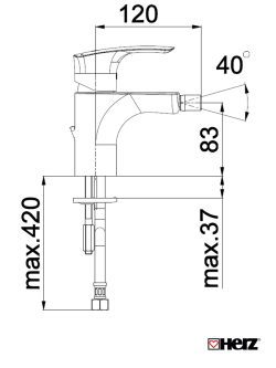 Baterija za bide Infinity e50 Herz 1