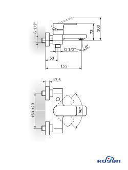 Baterija za kadu S2 Gold 233101G 1