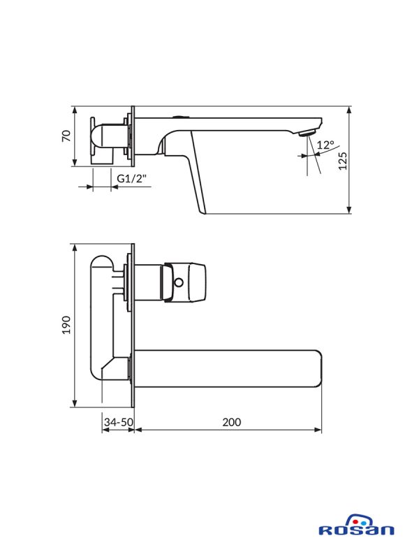Baterija za lavabo 131401 Stolz Rosan 1