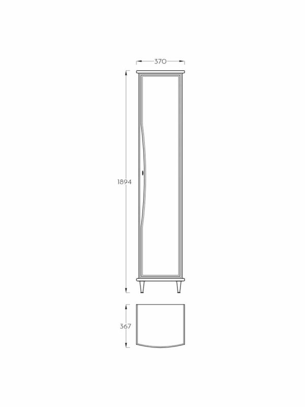 Ormarić 37x189.4cm Pino Art Mond Elegant
