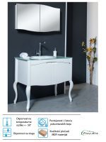 Lavabo sa ormaricem Pino Art Rustik 95 0342 3