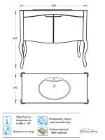 Lavabo sa ormaricem Pino Art Rustik 95 0344 2