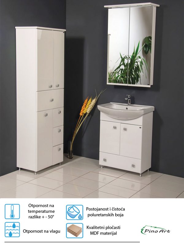 Ogledalo sa ormaricem Pino Art Mond 65 0036 1