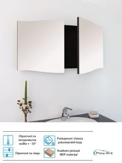 Ogledalo sa ormaricem Pino Art Rustik 95 0344 1