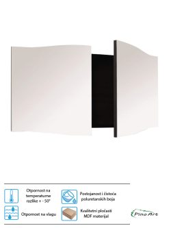 Ogledalo sa ormaricem Pino Art Rustik 95 0344