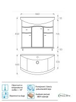 Lavabo sa ormarićem Pino-Art Mond 85cm-0031