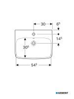 Lavabo Selnova square Geberit 500.290.01.1 2