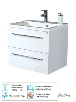 Lavabo sa ormaricem Pino Art Sigma 60cm 0421