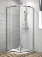 Tuš kabina Stripe-6012 R90x195 providno-staklo