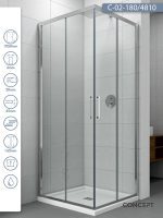 Tuš kabina C-02-180/4810 80x80x1950cm Concept Atlas