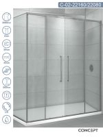 Tuš kabina 160x80cm Concept Devon