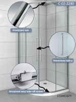 Tuš kabina C-02-2280 R80x200 Concept Devon 1