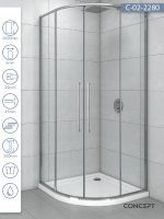 Tuš kabina C-02-2280 R80x200 Concept Devon