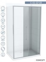 Tuš paravan C-02-22120 Concept 120x200cm