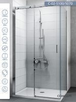 Tuš kabina C-02-5100/5070 100x70x195cm Concept Titan