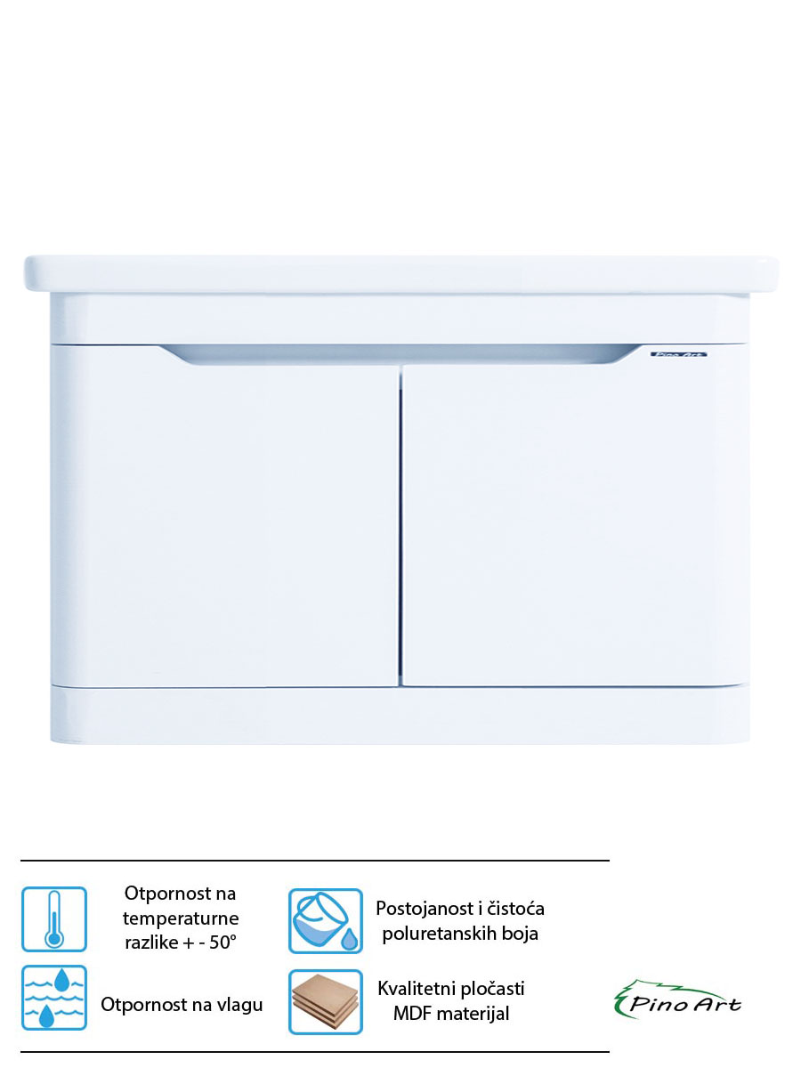 Lavabo sa ormarićem Pino Art Soft-V-80cm Lavabo sa ormarićem Pino Art Soft-V-80cm