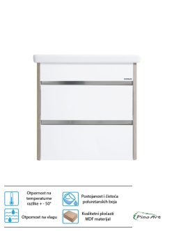 Lavabo sa ormarićem Pino Art Toledo-F-55cm