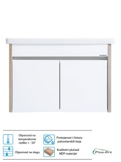 Lavabo sa ormarićem Pino Art Toledo-V-80cm