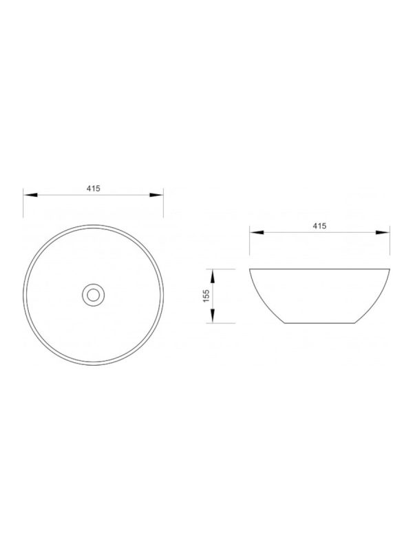 Nadgradni lavabo 41,5cm Minotti - Slika 3