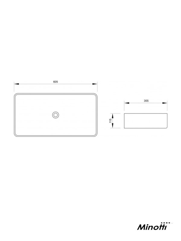 Lavabo nadgradni za kupatilo Minotti 7011CM 2