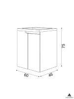 Lavabo sa ormarićem Euridika-HK 60cm Piramida-2