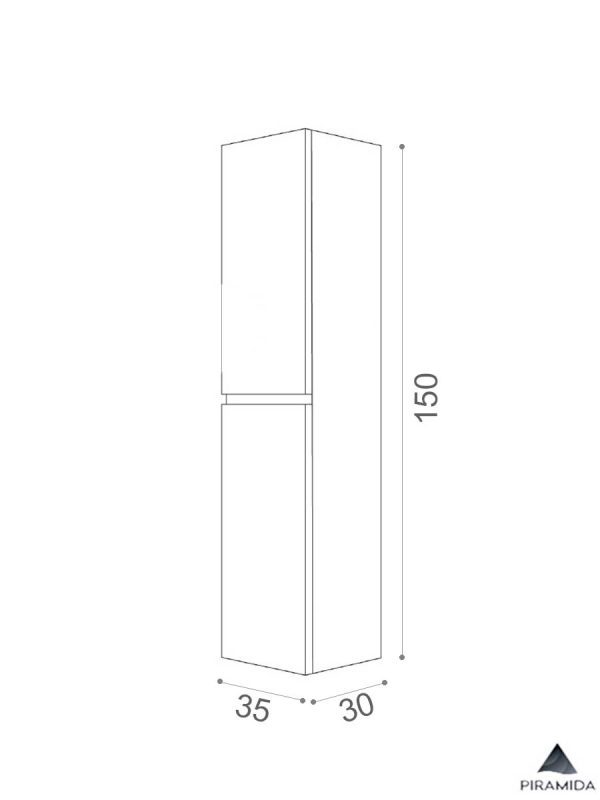 Ormarić 35x150cm Piramida -2