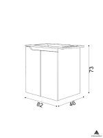 Lavabo sa ormarićem Euridika-HK 82cm Piramida-2