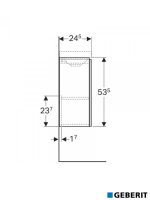 Lavabo sa ormarićem 40cm Acanto Geberit-3