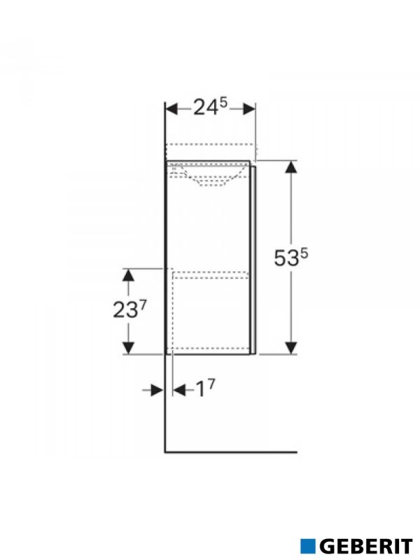 Lavabo sa ormarićem 40cm Acanto Geberit-3